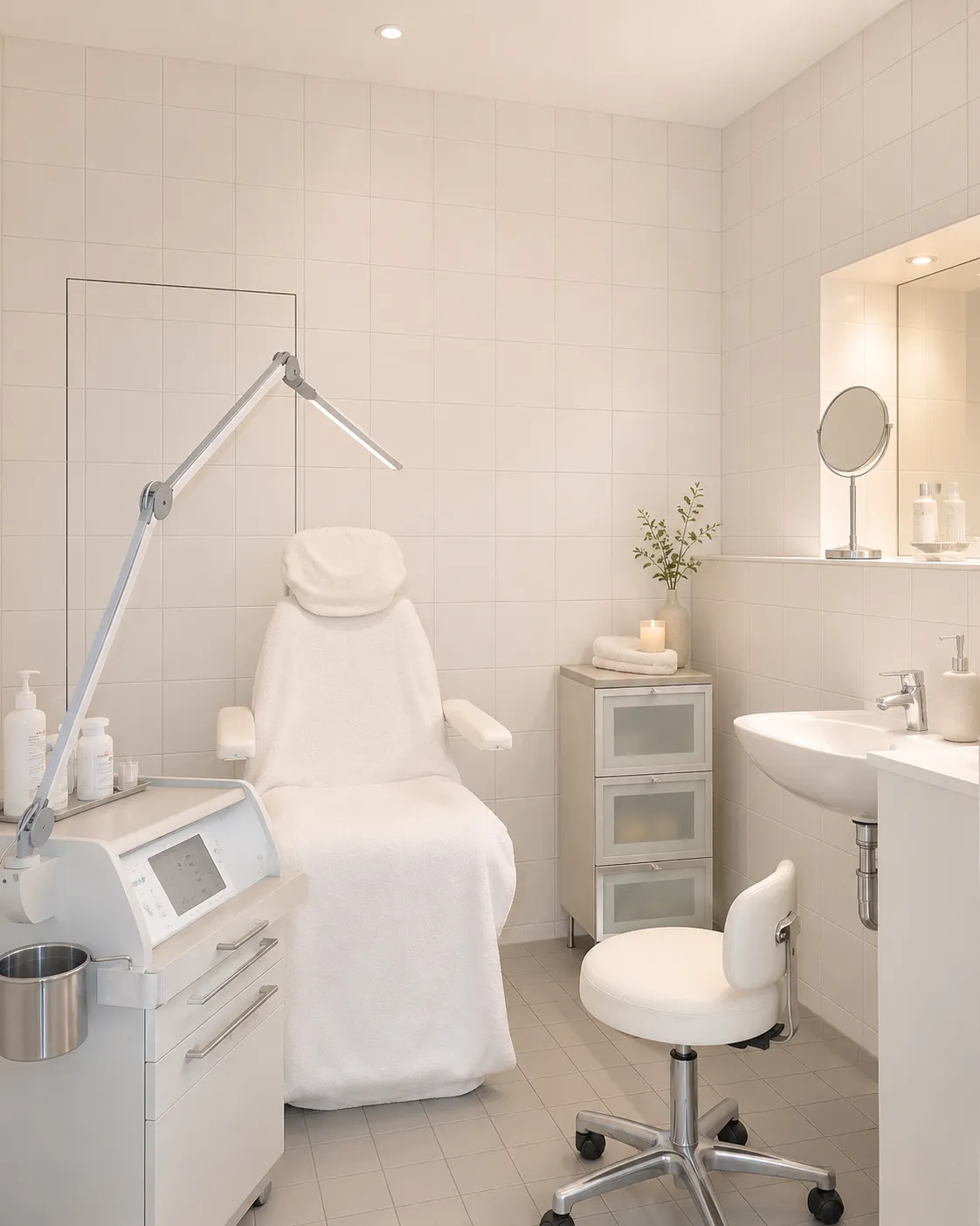 Behandlungsbereich für Pediküre bei Beautymix Wellness in Konstanz