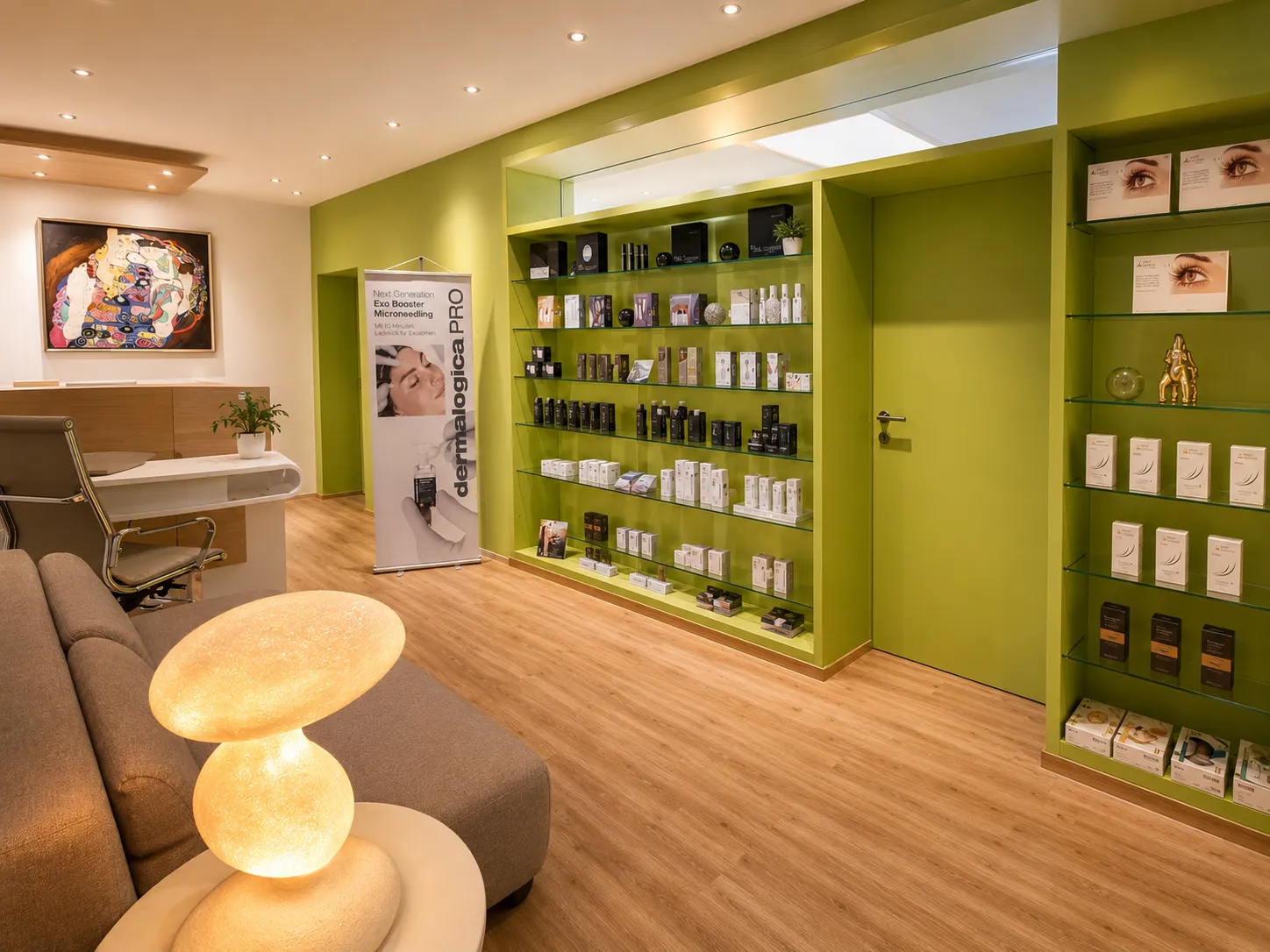 Eingangsbereich des Beautymix Wellness Studios in Konstanz
