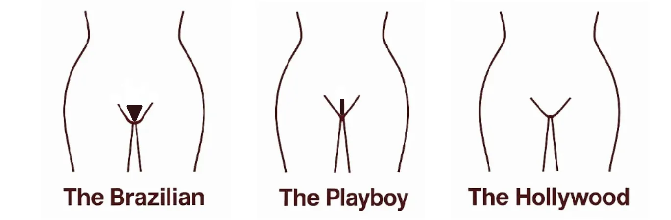 Waxing - Illustration Playboy, Brazilian & Hollywood
